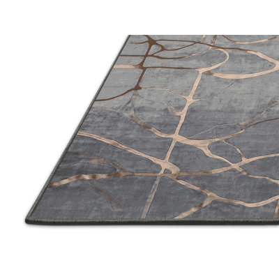 Silky Soft Plush Gray Area Rug