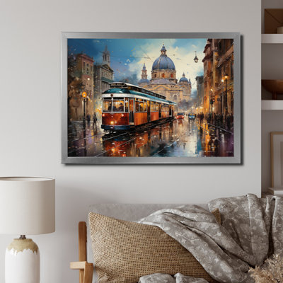 «Italy Florentine Streets - Cityscapes», reproduction d'art sur toile