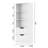 Bookcase With 2 Drawers, 63" 3-tier Bookshelf With Storage, 3 Shelf Bookcase With Adjustable Shelf, Modern Bookshelf, Open Shelves Bookshelf For Study, Bedroom & Home Office, White-559032737