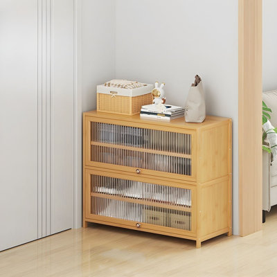 Flip-Door 5-Tier Shoe Cabinet – Large Capacity Shoe Storage Organizer with Dustproof Translucent Doors