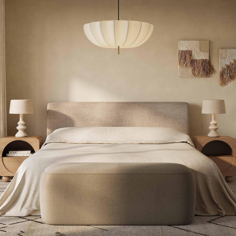 Banc en jacquard Ayotte Graceland, Jacquard crème, Jacquard crème