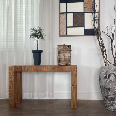 Console 100% bois de pin récupéré (46 po x 30,7 po)