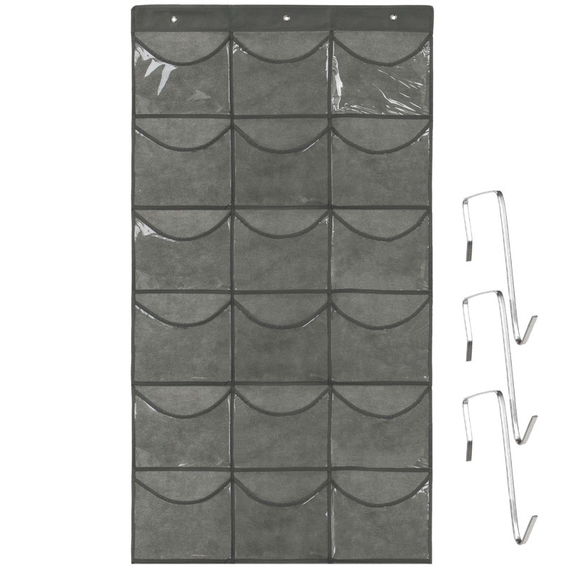 Rangement suspendu en tissu non tissé Quintesha, H 49,2 po x l 26,4 po x P 0,78 po, Gris