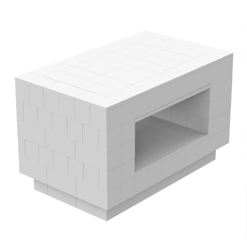 Table de réunion rectangulaire, Blanc