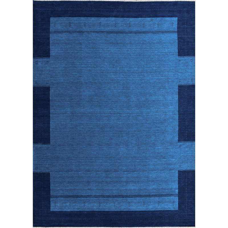 Area Rug in Blue, Rectangle 9'9" x 13'9"