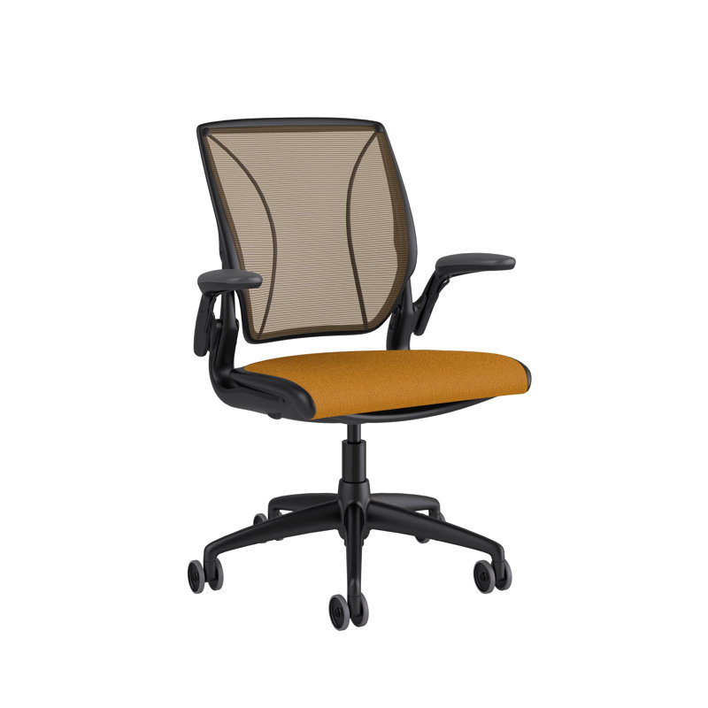 Mesh Task Chair, Black, Monofilament Stripe/Atlantic, Lotus/Black