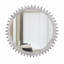 Miroir décoratif rond en bois 34 po x 34 po pour la salle de bain ou le vestibule.-1069628555
