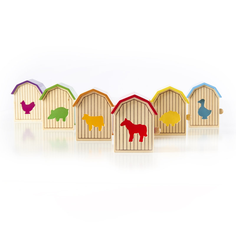 Guidecraft Barnyard Activity Boxes Manipulative Learning Toy