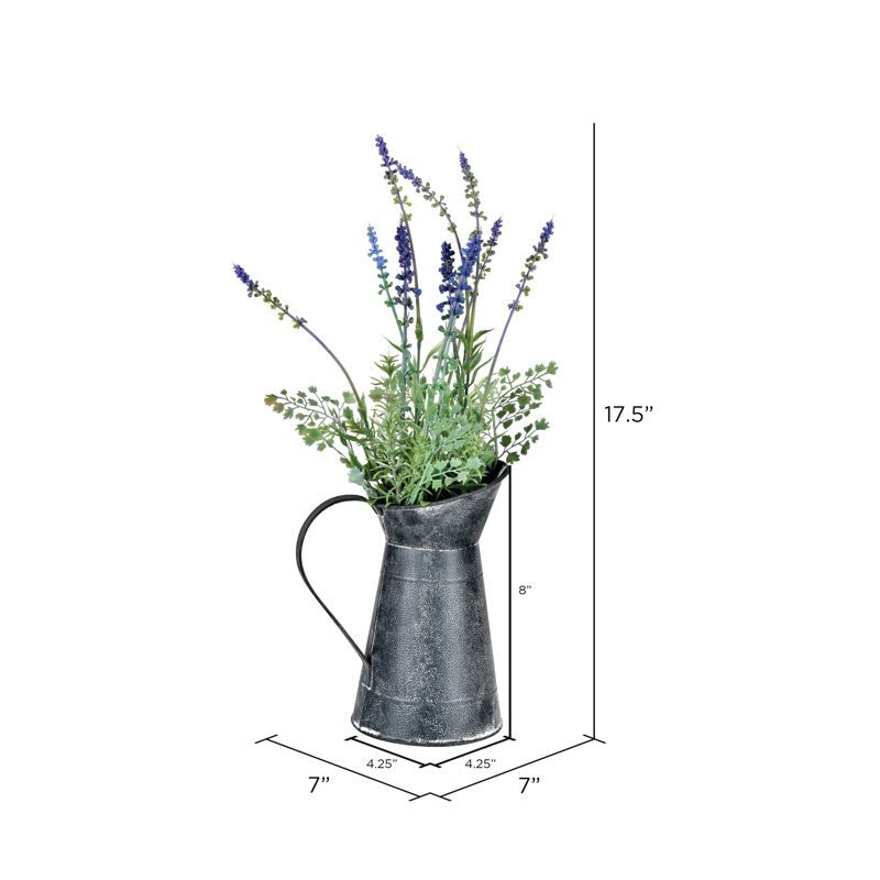 Arrangement floral lavande en pot