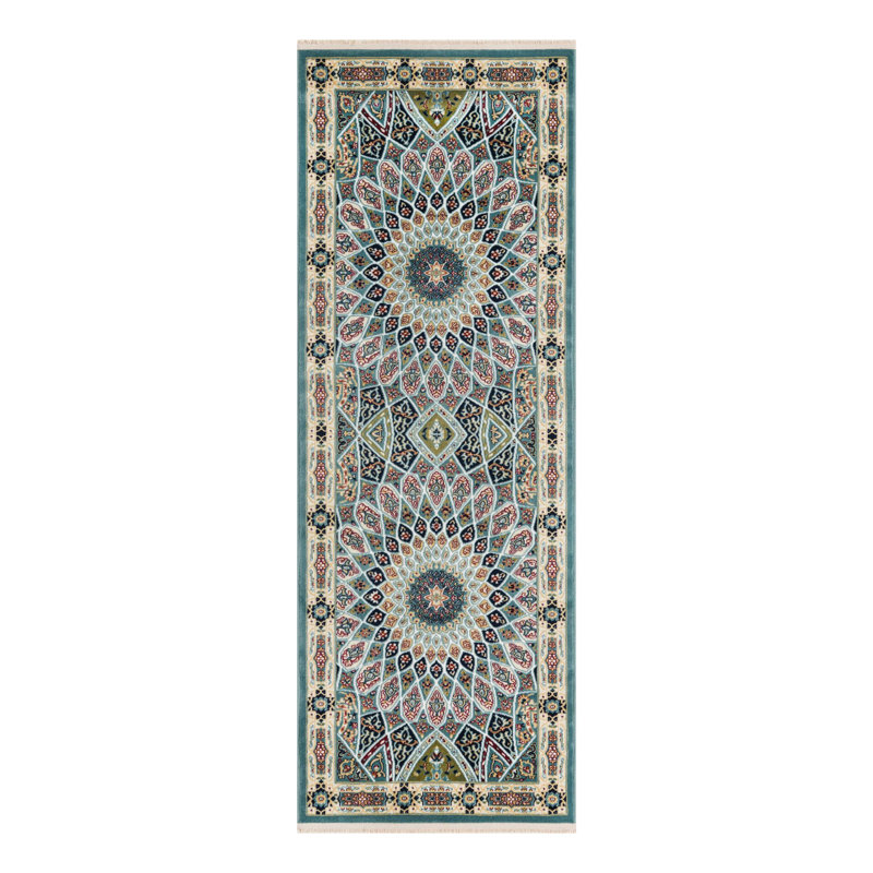 Tapis bleu Jackson Jackson, Tapis de couloir 2 pi 7 po x 7 pi 1 po, Blue