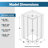 32"D x 32"W x 72"H Framed Corner Shower Enclosure, Square Shower Enclosure, Glass with Nano Easy Clean Coating-130369676