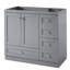 [Cabinet seulement] Meuble-lavabo gris de 36 po (lavabo non inclus)