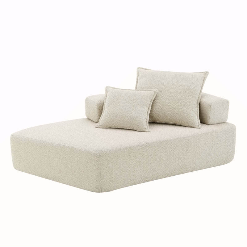 Structure spéciale pour canapé modulaire surdimensionné en U surdimensionné, canapé de plancher Boucle de luxe, canapé compressible convertible, canapé spacieux rempli de mousse pour le salon, 2 couleurs