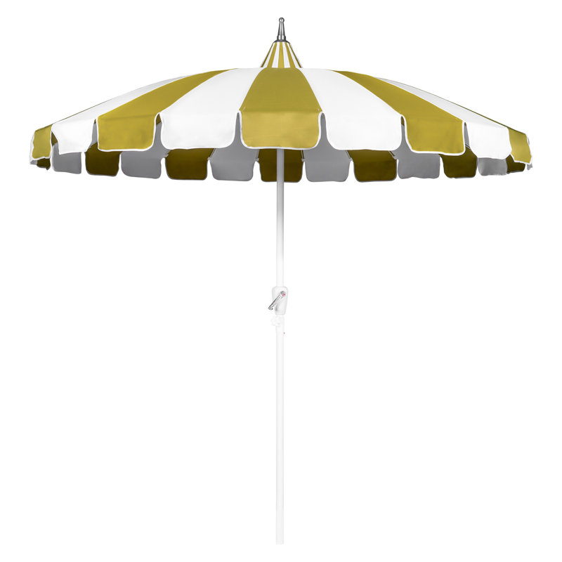 Parasol d'extérieur 8 pi, Vert/blanc