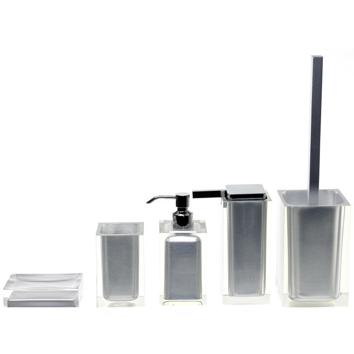Ensemble d’accessoires de salle de bain 5 pièces Currahee, Argent