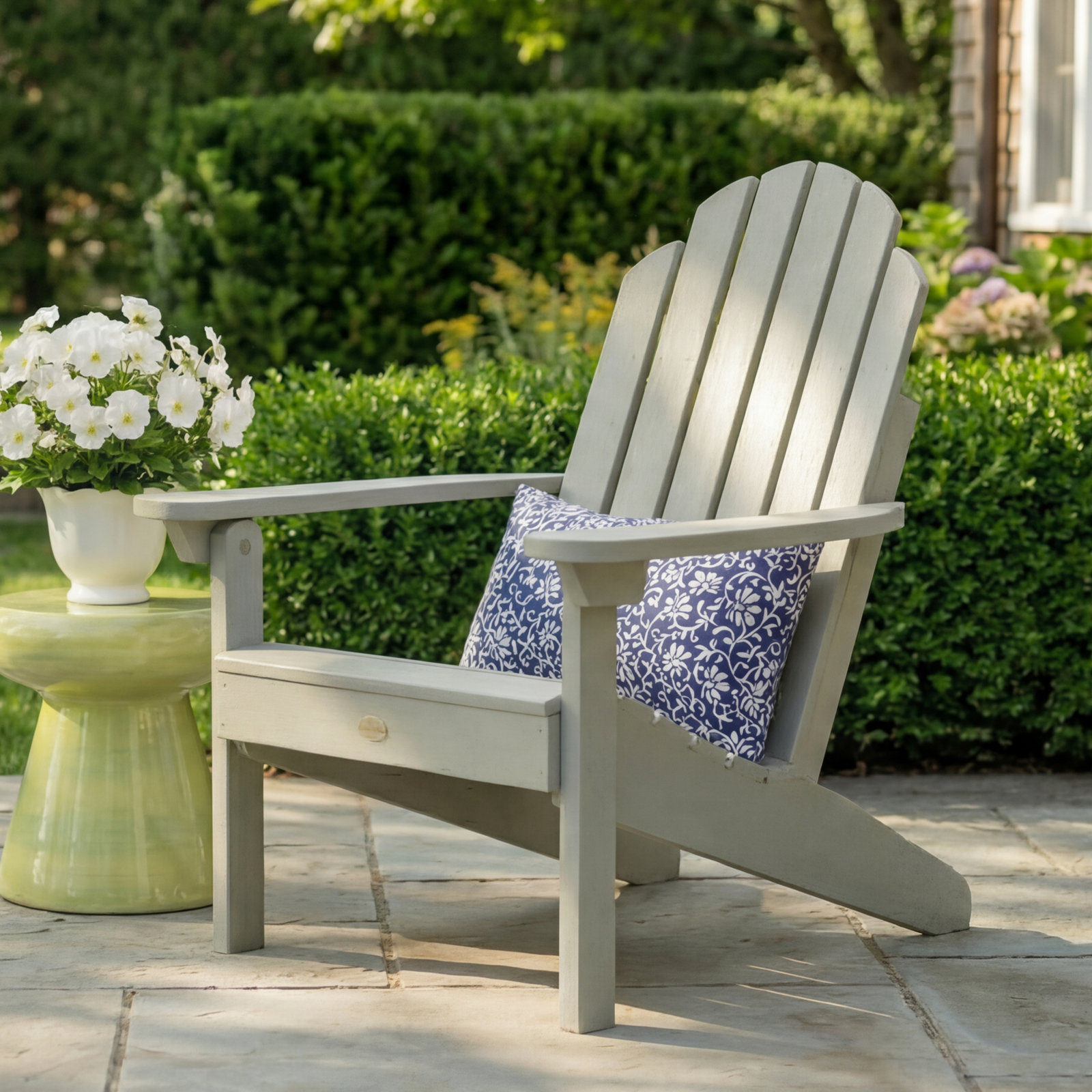 Leis Outdoor Adirondack Chair, Eucalyptus