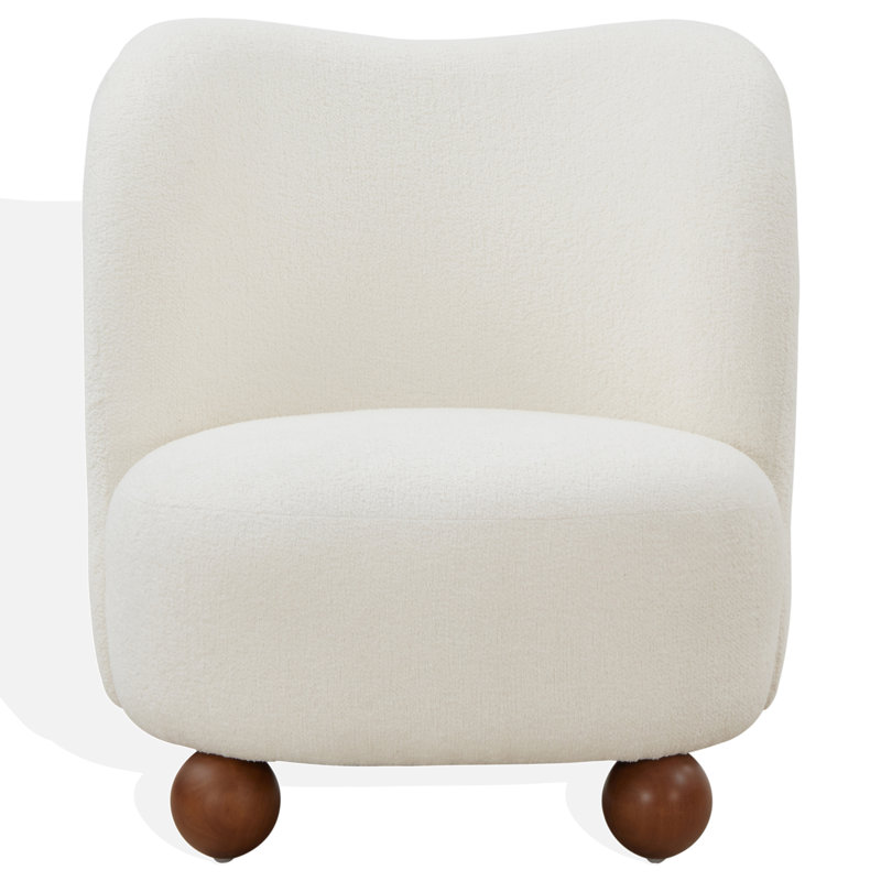 Rodolfo Accent Chair, Ivory Boucle