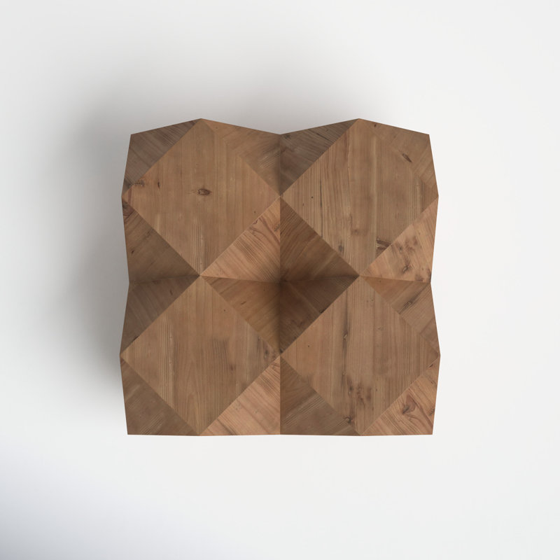 Wyndmere Barry Solid Wood Block Coffee Table, Natural