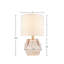 Lampe de table géométrique en verre