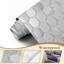Papier peint adhésif mural moderne en marbre gris hexagonal à variations subtiles H 100 po x l 144 po, papier peint amovible en PVC pour le salon de la chambre à coucher-645828726