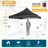 10 Ft. W x 10 Ft. Pop Up Canopy with 4 Removable Sidewalls, Sandbags, Stakes & Ropes-100865493