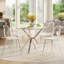 Ensemble de salle à manger 5 pièces moderne avec chaise transparente pour salle à manger-129163465-129163464