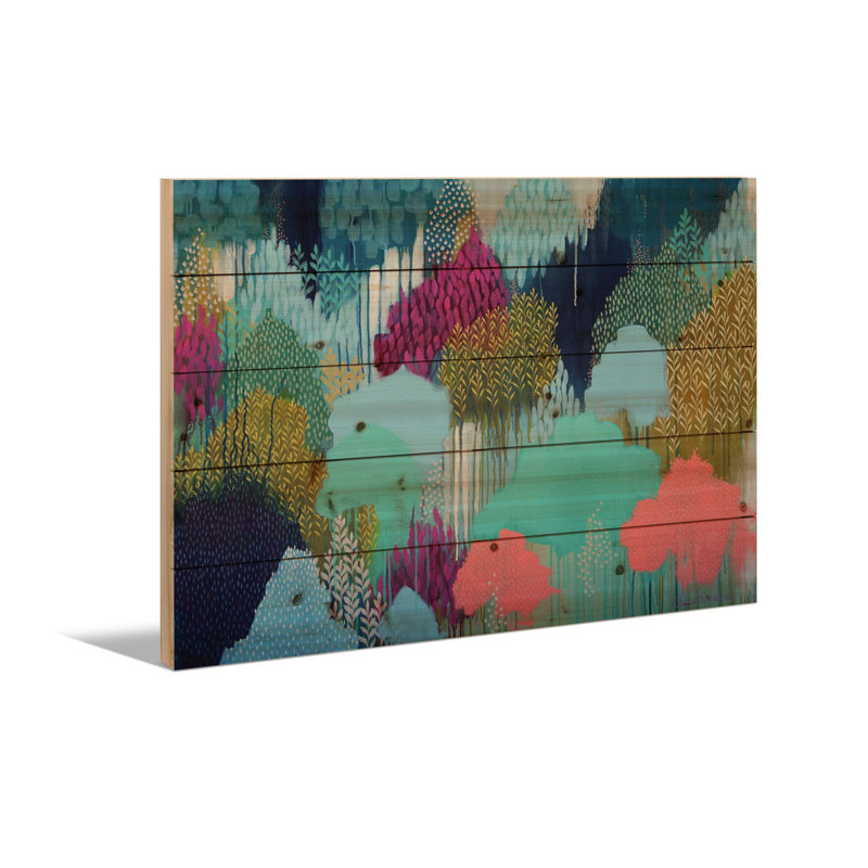 Reproduction d'art mural en bois - «You Cannot Get Beyond» par Clair Bremner, H 18 po x l 26 po