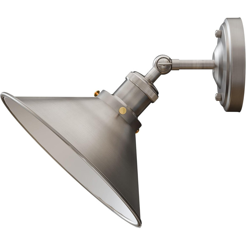 Armed Sconce, Satin Nickel