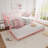 Twin Size Metal Daybed Frame with Trundle, Heart Design Noise Free Platform Sofa Bed with Heavy Duty Steel Slats Support for Bedroom Living Room, Easy Assembly & Space-Saving, Pink