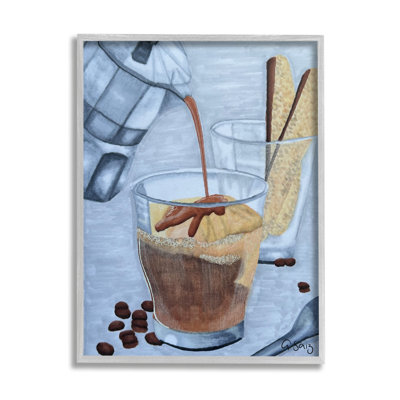 «Decadent Dessert Espresso Pour On Wood» par Ale Saiz Studio, peinture