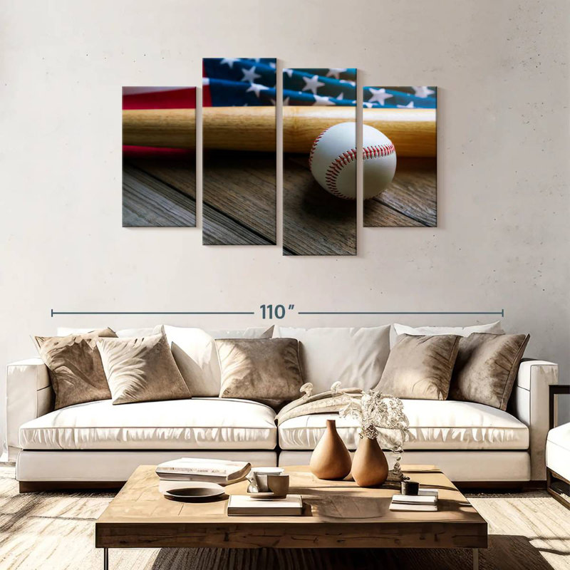 American style baseball Sireci, H 48 po x l 75 po