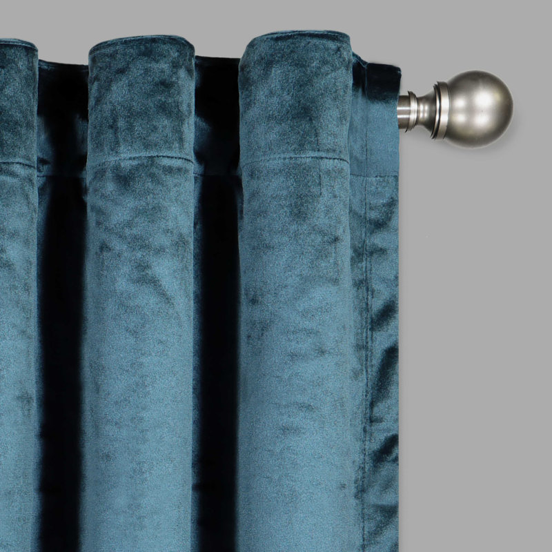 Curtain Single Panel, 50" W x 95" L, Teal