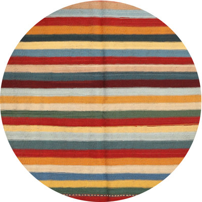 Tapis orange/rouge/jaune contemporain