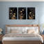Art mural doré sur toile, ensemble botanique moderne (ensemble de 3)-606692905