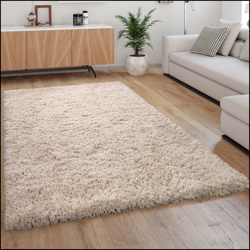 Bowie Solid Colour Shag Area Rug, Rectangle 160 x 230cm