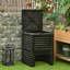 Composteur d'extérieur à grande capacité Outsunny