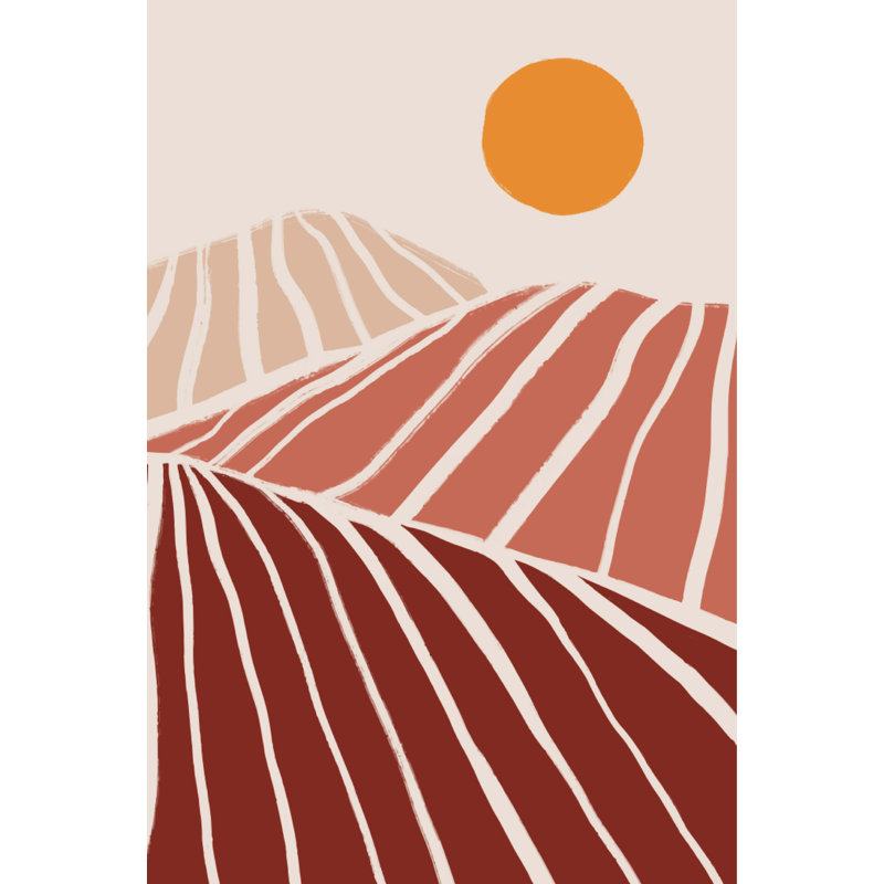 Sunlit Dunes, art abstrait sur toile tendue, H 16 po x l 12 po x P 1 po