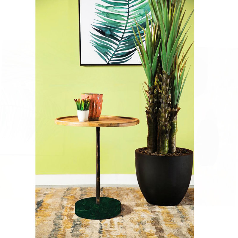 Table d'appoint en marbre Natural and Green