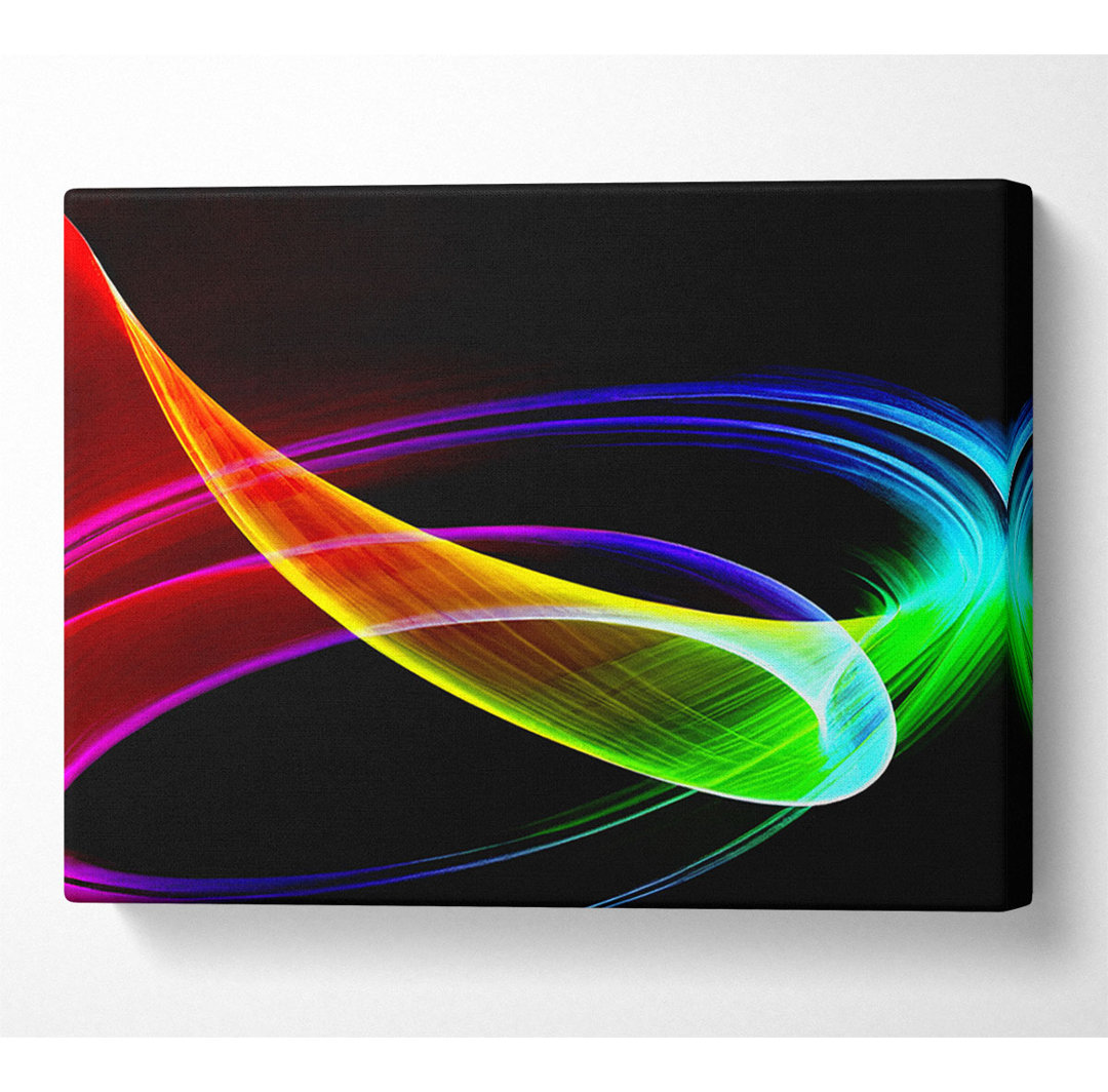 Mehrfarbiger Galaxienwirbel - Leinwanddrucke auf Wrapped Canvas