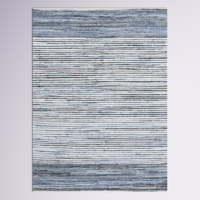 Handmande Braided Cotton Bright Blue/Navy Rug