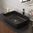 36 " Modern Floating Bathroom Vanity With Rectangle Sink, Wall-mounted Storage Cabinet With 1 Cabinet And 2 Open Compartments, Black Faux Marble Table Top