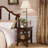 Laurent Solid Wood Lamp Table-1076397588