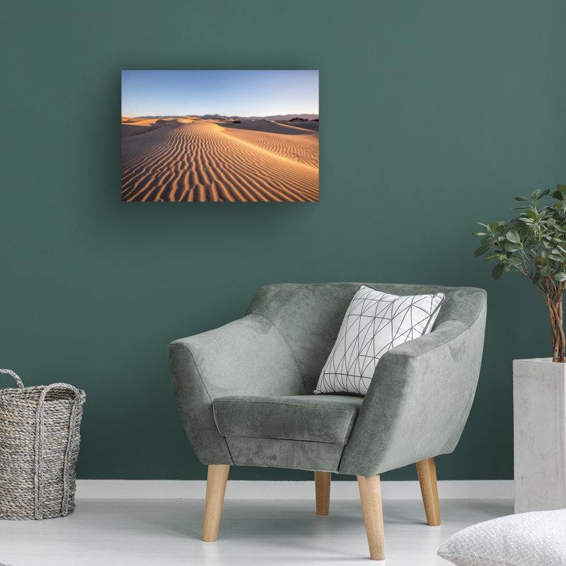 «Waves in the Distance» de Jon Evan, art mural sur toile tendue pour décor de salon, de chambre à coucher ou de bureau - 22 x 32