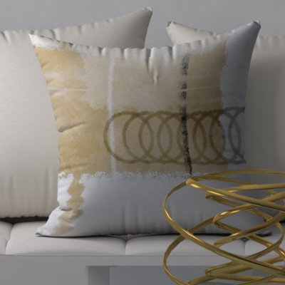 Abstract Reversible Throw Pillow