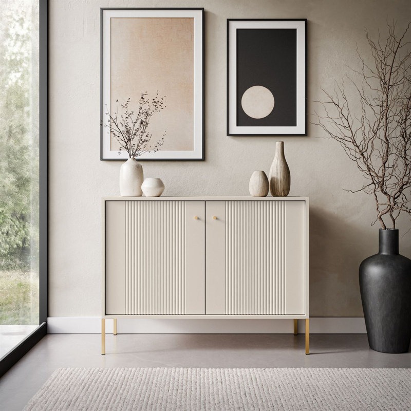 105cm Sideboard, cashmere + gold legs