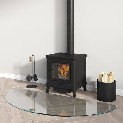 Devonshire Fireplace Glass Plate Half Round