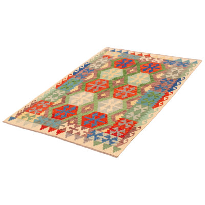 Tapis vert Motlie de conception unique 4 pi 11 po x 6 pi 7 po Motlie