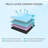 Queen Size 10 Inch Mattress - 7-Zone Ergonomic Cooling Foam Mattress, Certipur-Us Certified Breathable High Rebound Mattress Made In Japan For Bedroom Sleep Upgrade