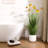 48" Artificial Potted Grass With Flowers-607294752