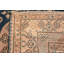 Tapis bleu antique antique à motif de grenades Khotan